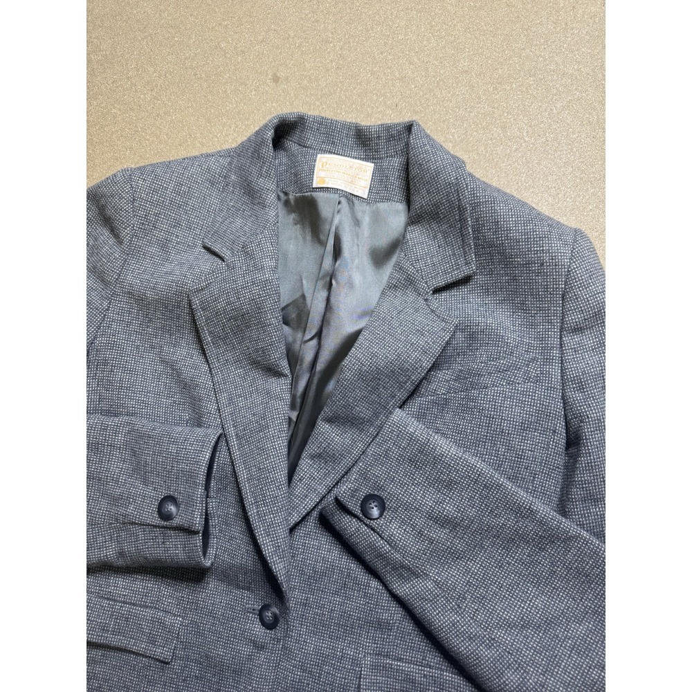 Pendleton Vtg 100% Virgin‎ Wool Blazer Jacket Suit Coat Preppy Size 10 1 Button